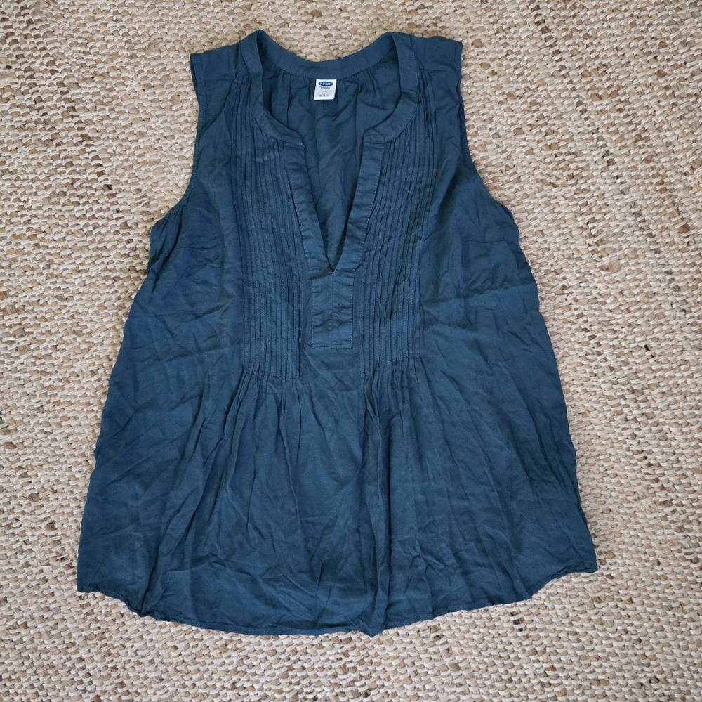 Old Navy Dark Teal Sleeveless Blouse